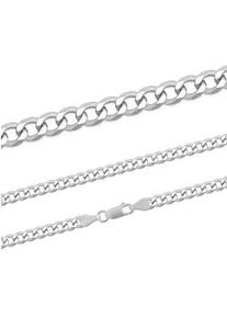 Kette ohne Anh&auml;nger Firetti "Schmuck Geschenk Silber 925 Halsschmuck Halskette Panzerkette" Gr. 50, silber (silberfarben), Halsketten, Damen, 50, Silber 925 (Sterlingsilber), B: 5,1mm, B:5,1mm