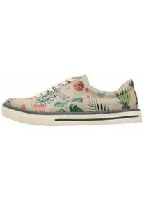Sneaker DOGO "Classic Schn&uuml;rsneaker A Pair Of Doves Damen Sneaker", Damen, Gr. 38, Normalschaft, gr&uuml;n (natur, gr&uuml;n), Lederimitat, Schuhe Sneaker, Handgefertigt