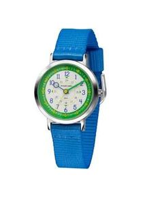 Quarzuhr Jacques Farel "Happy Learning, Lernuhr, KOP 03", blau, Armbanduhren, Kinder, Quarzuhr, Armbanduhr, Kinderuhr, Lernuhr, Geschenkidee, Schulanfang, Geburtstag