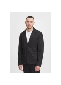 Sakko Blend "BHLangford", Herren, Gr. 54, schwarz, 64% Viskose, 31% Polyester, 5% Elasthan, unifarben, regular fit taillenlang, eingesetzt, Sakkos Sakko, Klassisches Sakko mit Klappentaschen