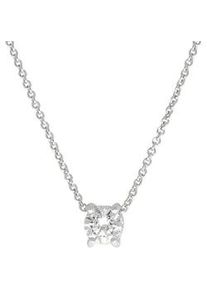 Kette mit Anh&auml;nger Firetti "Schmuck Geschenk Silber 925 Halsschmuck Halskette Ankerkette Solit&auml;r", bunt (silberfarben, wei&szlig;), Halsketten, Damen, Silber 925 (Sterlingsilber), L: 46, mit Zirkonia (synth.)