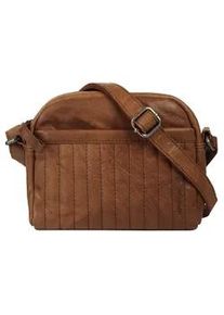 SPIKES & SPARROW Umh&auml;ngetasche SPIKES & SPARROW, Damen, Gr. B/H/T: 19cm x 15cm x 5cm onesize, braun (cognac), Leder, leicht gl&auml;nzend, unifarben, Taschen Umh&auml;ngetasche, echt Leder