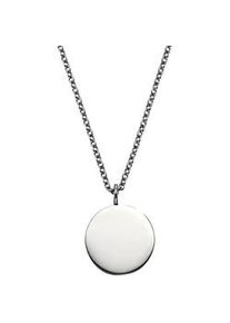 Kette mit Anh&auml;nger Firetti "Schmuck Geschenk Halskette mit deinem Namen", silber (edelstahlfarben), Halsketten, Damen, Edelstahl, L: 45