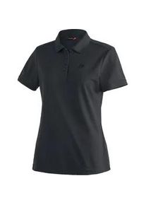 Funktionsshirt Maier Sports "Ulrike", Damen, Gr. 42, schwarz, 100% Polyester, Rundhals, Shirts Funktionsshirt, Damen Polo, pique Poloshirt, schnelltrocknendes Outdoor-Shirt