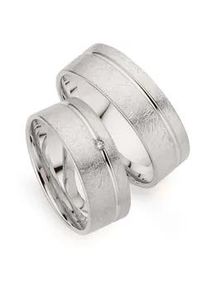 Phoenix Trauring PH&Ouml;NIX "Schmuck Geschenk Silber 925 Trauring Ehering LIEBE versch. Varianten" Gr. 61, silber (silberfarben), Fingerringe, Damen, 61, 0,01 SI = kleine Einschl&uuml;sse mit Brillant, Silber 925 (Sterlingsilber), 7mm, Trauring, Made in Germany - wahlweise mit oder ohne Brillant