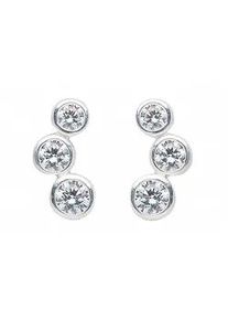 Adelia&acute;s Paar Ohrh&auml;nger ADELIA ́S "Damen 925 Silber Ohrringe Ohrstecker mit Zirkonia", silber, Ohrringe, Damen, Damen, Silber 925 (Sterlingsilber), mit Zirkonia Silberschmuck f&uuml;r Damen