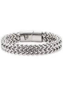 Armband Bruno Banani "Schmuck Geschenk Armkette Ankerkette 12 mm breit Silber" Gr. 19, silber (edelstahlfarben), Armb&auml;nder, Herren, 19, Edelstahl, Armband