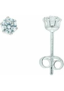 Adelia&acute;s Paar Ohrh&auml;nger ADELIA ́S "1 Paar 925 Silber Ohrringe / Ohrstecker mit Zirkonia &Oslash; 4 mm", silber, Ohrringe, Damen, Damen, Silber 925 (Sterlingsilber), 925 Sterling Silber mit Zirkonia Silberschmuck f&uuml;r Damen