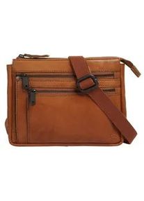 SPIKES & SPARROW Umh&auml;ngetasche SPIKES & SPARROW, Damen, Gr. B/H/T: 22cm x 17cm x 10cm onesize, braun (cognac), Leder, leicht gl&auml;nzend, unifarben, Taschen Umh&auml;ngetasche, echt Leder