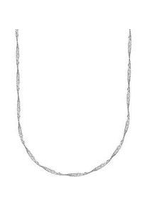 Kette ohne Anh&auml;nger Firetti "Schmuck Geschenk Silber 925 Halsschmuck Halskette Singapurkette" Gr. 50, silber (silberfarben), Halsketten, Damen, 50, Silber 925 (Sterlingsilber), B: 1,7mm, Made in Germany, B:1,7mm