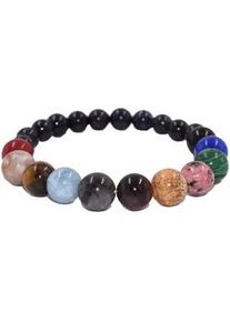 Armband Firetti "Schmuck Geschenk Armschmuck Armkette Edelstein Farbstein", bunt (aquablau, orangerot, rot, braun, blau, schwarz, dunkelgr&uuml;n, aquamarine, orangerot, rot, braun, blau, schwarz, dunkelgr&uuml;n), Armb&auml;nder, Damen, 20cm, Silikon Stein, Silikon, Stein, Armband, Made in Germany - mit Edelsteinen