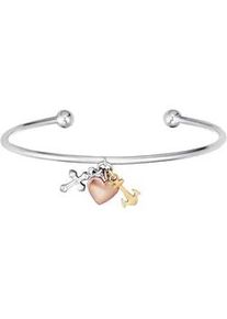 Armreif Engelsrufer "Glaube Liebe & Hoffnung", rosa (silberfarben, ros&eacute;goldfarben, gelbgoldfarben), Armb&auml;nder, Damen, Silber 925 (Sterlingsilber), Armreif, Made in Germany
