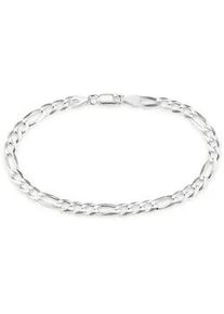 Armband Bruno Banani "Schmuck Geschenk Silber 925 Armschmuck Armkette Figarokette" Gr. 21, silber (silberfarben), Armb&auml;nder, Herren, 21, Silber 925 (Sterlingsilber), Armband
