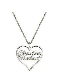 Namenskette Firetti "Schmuck Geschenk Silber 925 Halskette mit deinem Namen", silber (silberfarben), Halsketten, Damen, Silber 925 (Sterlingsilber), L: 45