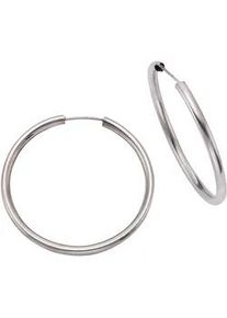 Paar Creolen Firetti "Schmuck Geschenk Silber 925 Basic 2 mm breit" Gr. 30, silber (silberfarben), Ohrringe, Damen, 30, Silber 925 (Sterlingsilber)