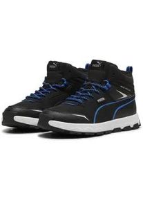 Sneaker Puma "Evolve Trail Sneakers Jugendliche", Damen, Gr. 37, schwarz (schwarz hyperlink blau), Obermaterial: Synthetik, Textil; Futter: Textil; Innensohle: Textil; Laufsohle: Gummi, Schuhe Sneaker