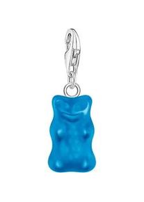 Charm-Einh&auml;nger Thomas Sabo "Thomas Sabo x HARIBO Schmuck: Charm", bunt (silberfarben, blau, blau), Charms, Damen, Silber 925 (recycelt), mit Kristallglas