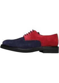 Schn&uuml;rschuh Henry Stevens "Barkley PD Businessschuh", Herren, Gr. 44,5, braun (gr&uuml;n, blau, braun, rot), Kalbsvelours, Schuhe Schn&uuml;rschuh, Herren Halbschuhe Leder handgefertigt, Anzugschuhe