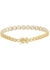 Armband Firetti "Schmuck Geschenk Silber 925 Armschmuck Armkette Tennisarmband", gold (gelbgoldfarben, wei&szlig;, wei&szlig;), Armb&auml;nder, Damen, 19cm, Silber 925 (Sterlingsilber), Armband, mit Zirkonia (synth.)