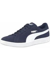 Sneaker Puma "Puma Smash v2", Damen, Gr. 40, schwarz-wei&szlig; (peacoat, Puma, wei&szlig;), Leder, Schuhe Sneaker
