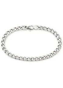 Edelstahlarmband Bruno Banani "Schmuck Geschenk Armkette Panzerkette Silber" Gr. 21, silber (edelstahlfarben), Armb&auml;nder, Herren, 21, Edelstahl, Edelstahlarmband