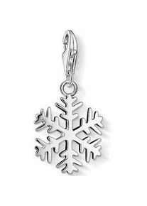 Charm-Einh&auml;nger Thomas Sabo "Schneeflocke", silber (silberfarben), Charms, Damen, Silber 925 (recycelt)