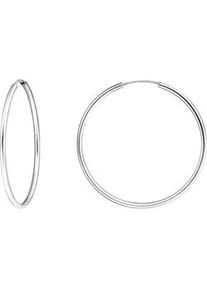 Paar Creolen Thomas Sabo "mittelgro&szlig;", silber (silberfarben), Ohrringe, Damen, 40mm, Silber 925 (recycelt)