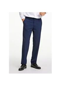 Anzughose LINDBERGH "Anzughose Modern Fit", Herren, Gr. 54, blau (dk blau mel), Obermaterial: 67% Polyester, 28% Viskose, 5% Elasthan; Futter: 98% Polyester, 2% Elasthan, unifarben, normal, Hosen Anzughose