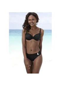 B&uuml;gel-Bikini JETTE, Damen, Gr. 36, Cup B, schwarz, Microfaser, Microfaser, Polyamid, unifarben, Bikini-Sets B&uuml;gel-Bikini, mit Zier-Accessoire