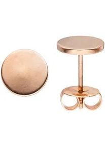 Paar Ohrstecker Jobo, rosa (ros&eacute;goldfarben), Ohrringe, Damen, 8mm, Edelstahl, STUDS Edelstahl ros&eacute;goldfarben
