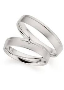 Phoenix Trauring PH&Ouml;NIX "Schmuck Geschenk Silber 925 Trauring Ehering LIEBE versch. Varianten" Gr. 59, silber (silberfarben), Fingerringe, Damen, 59, 0,01 SI = kleine Einschl&uuml;sse mit Brillant, Silber 925 (Sterlingsilber), 4mm, Trauring, Made in Germany - wahlweise mit oder ohne Brillant