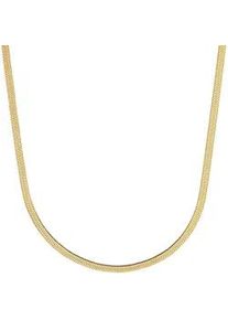 Kette ohne Anh&auml;nger s.Oliver "2037988", gold (gelbgoldfarben), Halsketten, Damen, Edelstahl, L: 45 B: 3mm, B:3mm