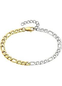 Armband "Schmuck Geschenk Armschmuck Edelstahl", gelb (gelbgoldfarben, edelstahlfarben), ANISTON JEWELRY & WATCHES, Armb&auml;nder, Damen, 22cm, Edelstahl, Armband