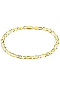 Armband Bruno Banani "Schmuck Geschenk Silber 925 Armschmuck Armkette Figarokette" Gr. 19, gold (gelbgoldfarben), Armb&auml;nder, Herren, 19, Silber 925 (Sterlingsilber), Armband