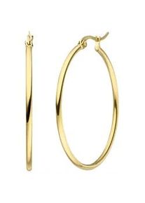 Paar Creolen Jobo, gold (goldfarben), Ohrringe, Damen, 40mm, Edelstahl, Edelstahl goldfarben beschichtet 40 mm