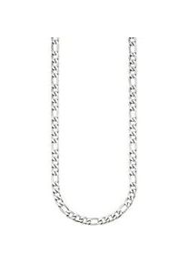 Edelstahlkette "Schmuck Geschenk Edelstahl Halsschmuck Figarokette", silber (edelstahlfarben), ANISTON JEWELRY & WATCHES, Halsketten, Damen, Edelstahl, L: 47 B: 6,6mm, Edelstahlkette, B:6,6mm