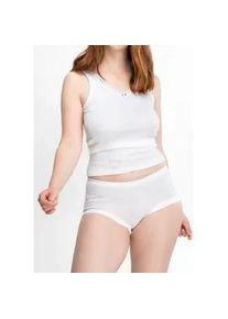 Achselhemd Speidel "Nina", Damen, Gr. 40, N-Gr, wei&szlig;, Jaquard, 100% Baumwolle, gemustert, unifarben, V-Ausschnitt, Unterhemden, Baumwolle, eng, bequem, feminin, elegant, V-Ausschnitt