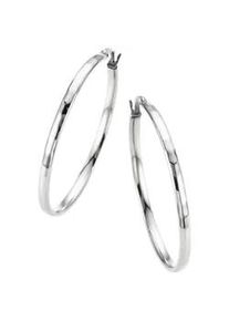 Paar Creolen Firetti "Schmuck Geschenk Basic,Klassisch", silber (edelstahlfarben), Ohrringe, Damen, 43mm, Edelstahl