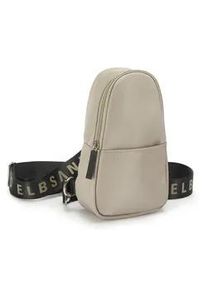 Umh&auml;ngetasche ELBSAND "kleiner Rucksack", Damen, Gr. B/H/T: 14cm x 26cm x 7,5cm, beige (sand), Stoff, Textil, unifarben, Taschen Umh&auml;ngetasche, Crossbody Bag, Handtasche, Schultertasche, Mini Bag VEGAN
