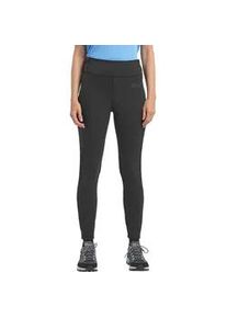 Funktionshose Jack Wolfskin "KENSTEIG TIGHTS W", Damen, Gr. XL (46), Normalgr&ouml;&szlig;en, schwarz, Obermaterial: 62% Polyamid, 38% Elasthan, Hosen Funktionshose