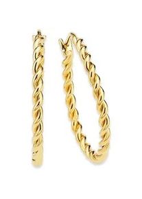 Paar Creolen Bruno Banani "Schmuck Geschenk Silber 925 Ohrschmuck Ohrringe", gold (gelbgoldfarben), Ohrringe, Damen, 29mm, Silber 925 (Sterlingsilber)