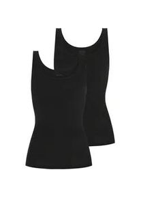 Unterhemd Mey "Superfine Organic", Damen, Gr. 36, N-Gr, schwarz, Single Jersey, Obermaterial: 92% Baumwolle, 8% Elasthan, unifarben, k&ouml;rpernah, Rundhals, Unterhemden Unterhemd, breite Tr&auml;ger, tiefer Rundhalsausschnitt, Single Jersey, elastisch