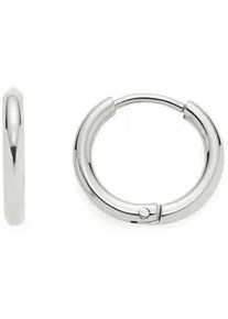 Paar Creolen Leonardo "Lilo Beauty's", silber (edelstahlfarben), Ohrringe, Damen, 13mm, Edelstahl