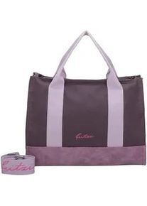 Henkeltasche Fritzi aus Preussen "Canvas Tote Bag", Damen, Gr. B/H/T: 14cm x 29,5cm x 40cm, lila, Baumwolle, unifarben, Taschen, mit verstell- und abnehmbarem Schulter-Riemen