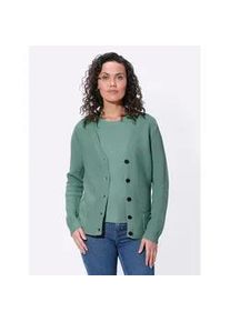 Strickpullover Casual Looks "Twinset", Damen, Gr. 50, gr&uuml;n (jade), 100% Baumwolle, unifarben, Pullover Strickpullover