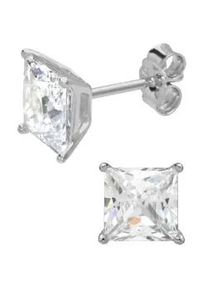 Paar Ohrstecker Firetti "Schmuck Geschenk Silber 925 Ohrschmuck Glitzerohrstecker ICE CUBE", silber (silberfarben), Ohrringe, Damen, Silber 925 (Sterlingsilber), mit Zirkonia (synth.)