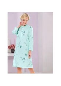 w&auml;schepur Nachthemd W&Auml;SCHEPUR "Nachthemd", Damen, Gr. 48/50, Normalgr&ouml;&szlig;en, gr&uuml;n (kalkmint, bedruckt), 100% Baumwolle, bedruckt, gebl&uuml;mt, gemustert, mehrfarbig, Kleider Nachthemd