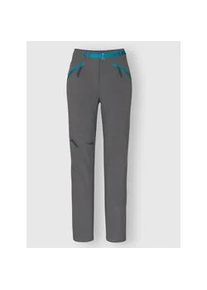 Funktionshose Catamaran, Damen, Gr. 44, Normalgr&ouml;&szlig;en, grau (anthrazit, aquapetrol), 93% Polyester, 7% Elasthan, lang, Hosen Funktionshose