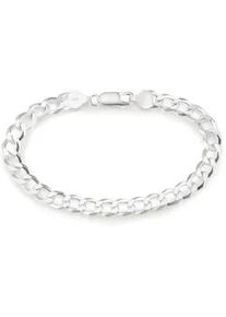 Armband Bruno Banani "Schmuck Geschenk Silber 925 Armschmuck Armkette Panzerkette" Gr. 21, silber (silberfarben), Armb&auml;nder, Herren, 21, Silber 925 (Sterlingsilber), Armband
