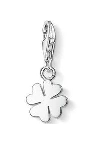 Charm-Einh&auml;nger Thomas Sabo "Kleeblatt", silber (silberfarben), Charms, Damen, Silber 925 (recycelt)